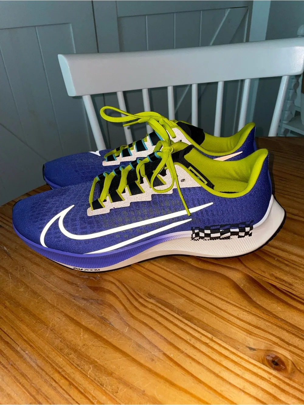 Nike Air Zoom Pegasus 37 Mens A.I.R. by Chaz Bundick Sz US 12 Violet/Cactus